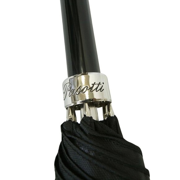 NEW Pasotti Men's Silvery Skull Umbrella Black Made in Italy - Picture 9 of 12